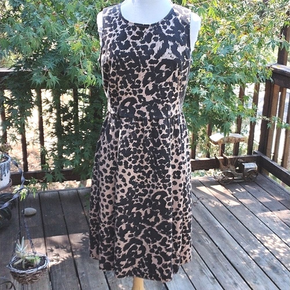 212 Collection Animal Print Sheath Dress